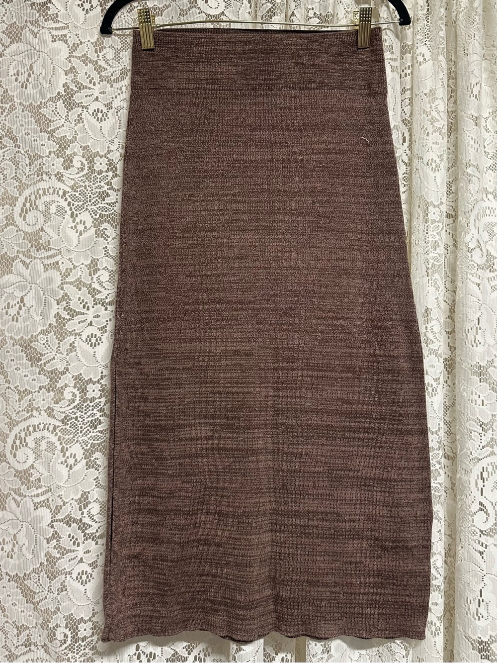 Free People Brown Golden Hour Midi Skirt